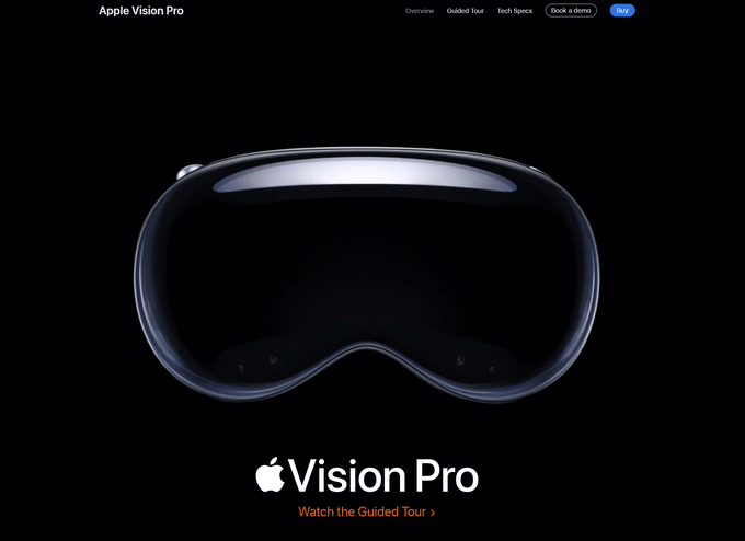 空間コンピューティングデバイス「Apple Vision Pro」を発売