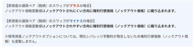 ノックアウトオプションの取引期限が1カ月に延長！