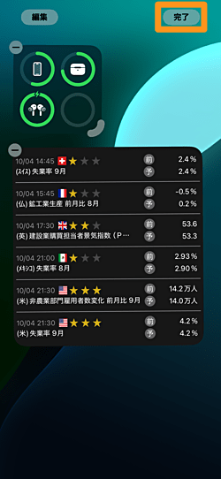 為替情報をiPhoneのウィジェットに表示する方法