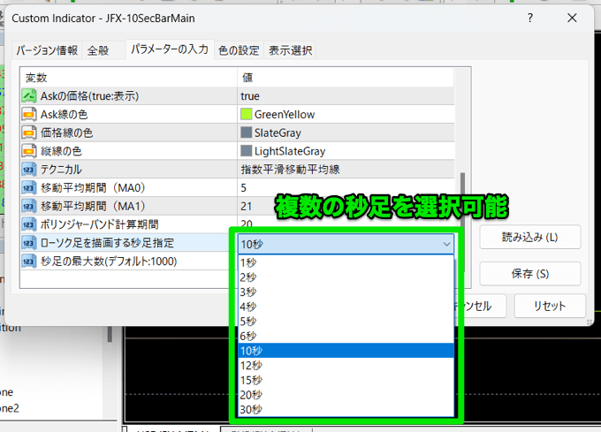 MT4・MT5で秒足を表示するインジケーターはある？