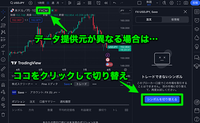 TradingViewの口座連携のやり方は？