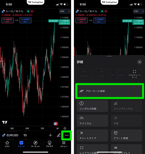 TradingViewの口座連携のやり方は？