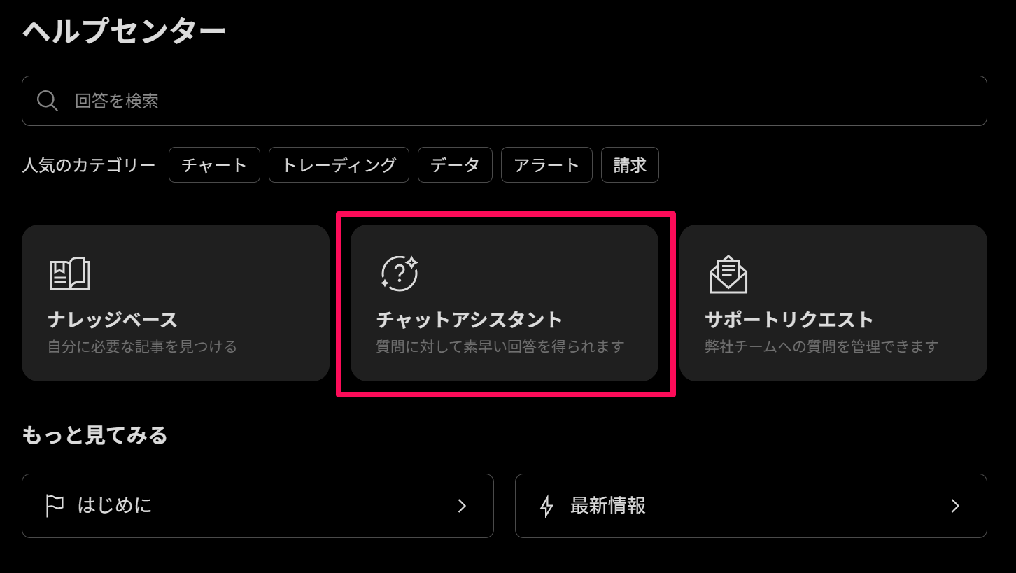 トレーディングビューの問い合わせ方法