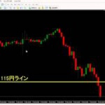 【相場分析】雇用統計後のドル円の動きとポイントとしていた115円