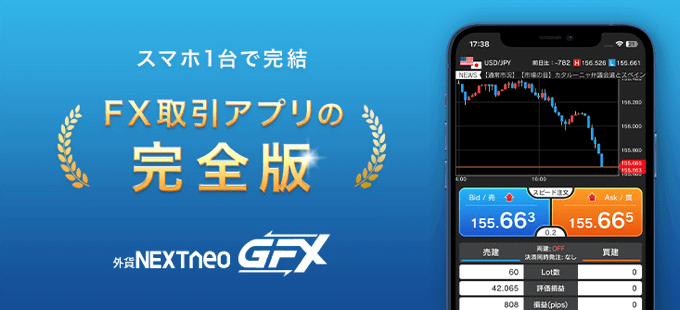 外為どっとコム『外貨ネクストネオ「GFX」』アプリの使い方